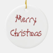 Frohe Weihnachtspferde Keramikornament (Hinten)