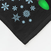 Frohe Weihnachtspferde mit Weihnachtsmannmütze Fleecedecke (Ecke)