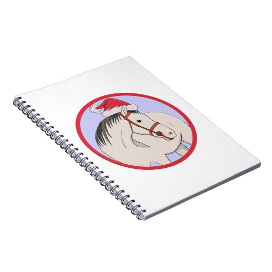 Frohe Weihnachtspferde Notizblock (Rechte Seite)