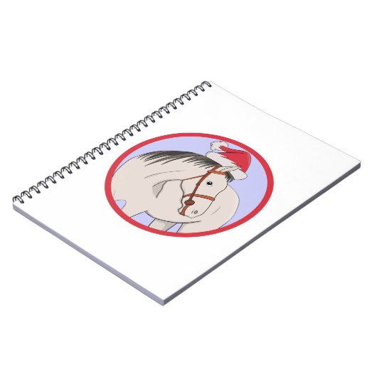 Frohe Weihnachtspferde Notizblock (Linke Seite)