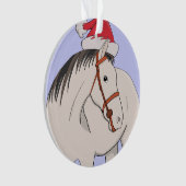 Frohe Weihnachtspferde Ornament (Vorderseite)