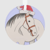 Frohe Weihnachtspferde Ornament (Rückseite)
