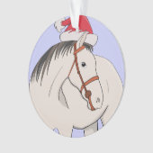 Frohe Weihnachtspferde Ornament (Vorderseite)