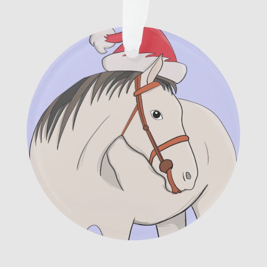 Frohe Weihnachtspferde Ornament (Vorderseite)