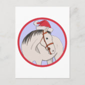 Frohe Weihnachtspferde Postkarte (Vorderseite)