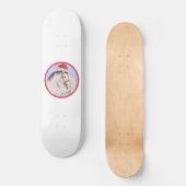 Frohe Weihnachtspferde Skateboard (Vorderseite)