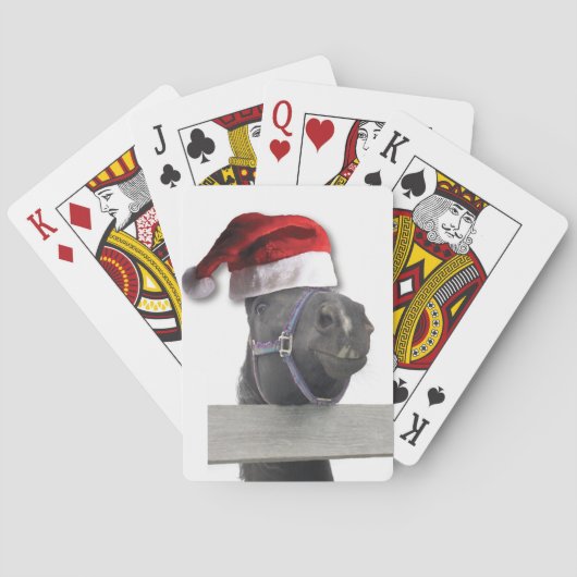 Frohe Weihnachtspferde Spielkarten (Rückseite)