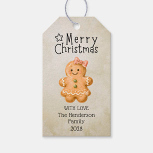 Frohe Weihnachtsplätzchen Zuckerguss Lebkuchen Mäd Geschenkanhänger
