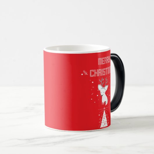 Frohe Weihnachtspooch Verwandlungstasse (VorderseiteRechts)