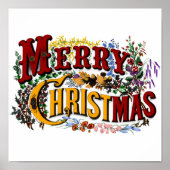 Frohe Weihnachtsposter Poster (Vorne)