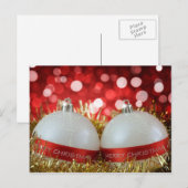 Frohe Weihnachtspostkarte Feiertagspostkarte (Vorne/Hinten)