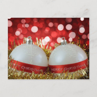 Frohe Weihnachtspostkarte Feiertagspostkarte