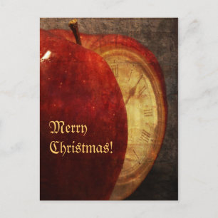 Frohe Weihnachtspostkarte Feiertagspostkarte
