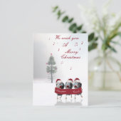 Frohe Weihnachtspostkarte Feiertagspostkarte (Stehend Vorderseite)