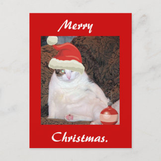 Frohe Weihnachtspostkarte Feiertagspostkarte