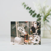 Frohe Weihnachtspostkarte Postkarte (Stehend Vorderseite)