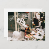 Frohe Weihnachtspostkarte Postkarte (Vorne/Hinten)