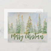 Frohe Weihnachtspostkarte Postkarte (Vorne/Hinten)