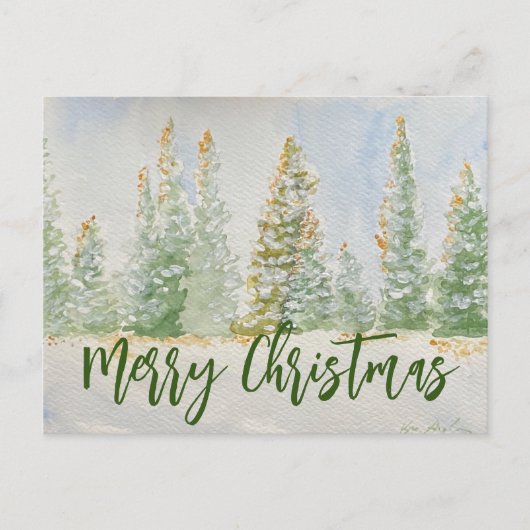 Frohe Weihnachtspostkarte Postkarte (Vorderseite)