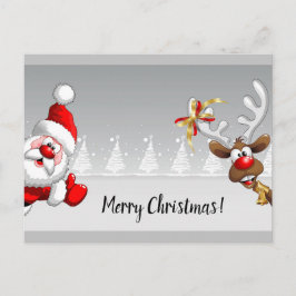 Frohe Weihnachtspostkarten Feiertagspostkarte