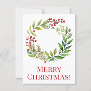 Frohe Weihnachtspostkarten Postkarte