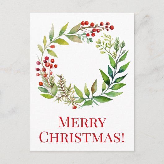 Frohe Weihnachtspostkarten Postkarte (Vorderseite)