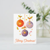 Frohe Weihnachtspostkarten Postkarte (Stehend Vorderseite)