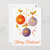 Frohe Weihnachtspostkarten Postkarte (Vorne/Hinten)