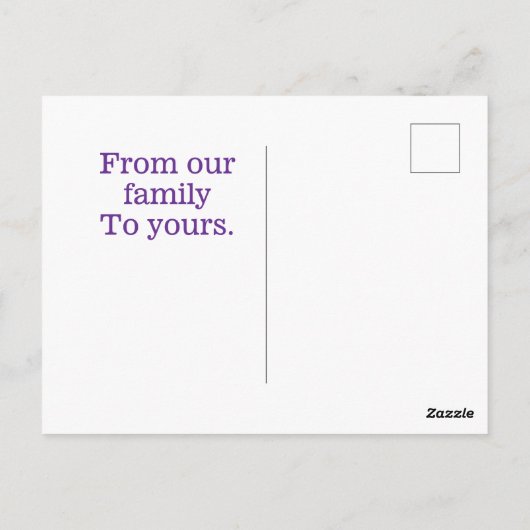 Frohe Weihnachtspostkarten Postkarte (Rückseite)