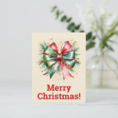 Frohe Weihnachtspostkarten Postkarte (Stehend Vorderseite)