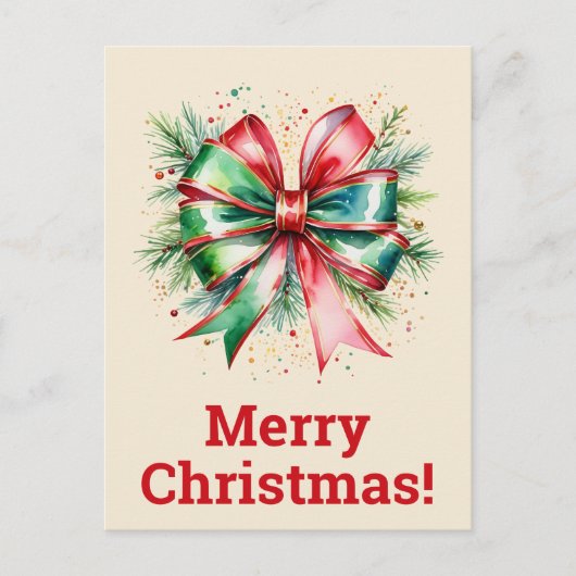 Frohe Weihnachtspostkarten Postkarte (Vorderseite)