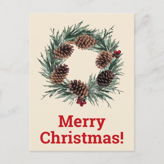 Frohe Weihnachtspostkarten Postkarte (Vorderseite)