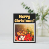 Frohe Weihnachtspostkarten Postkarte (Stehend Vorderseite)