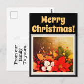 Frohe Weihnachtspostkarten Postkarte (Vorne/Hinten)