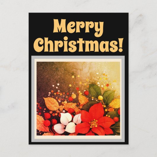 Frohe Weihnachtspostkarten Postkarte (Vorderseite)