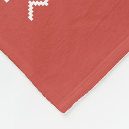 Frohe Weihnachtspulli auf dem Fahrrad Fleecedecke (Ecke)