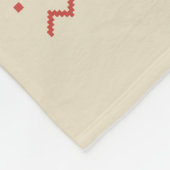 Frohe Weihnachtspulli auf dem Fahrrad Fleecedecke (Ecke)