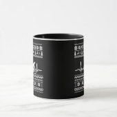 Frohe Weihnachtspulli auf dem Fahrrad Tasse (Zentrum)