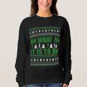 Frohe Weihnachtspullover Laufstrecke Sweatshirt (Vorderseite)