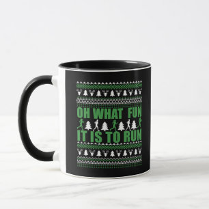 Frohe Weihnachtspullover Laufstrecke Tasse