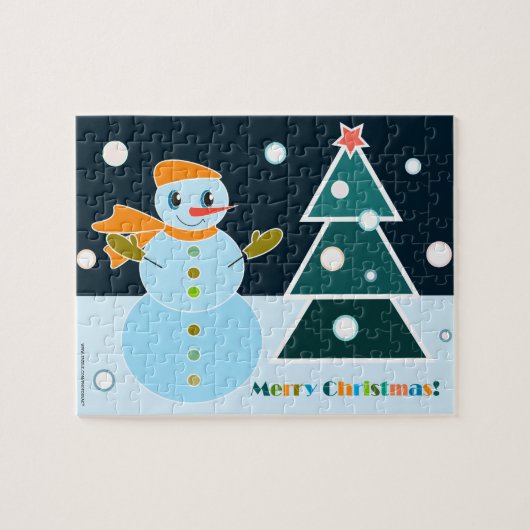 Frohe Weihnachtspuzzle Puzzle (Horizontal)