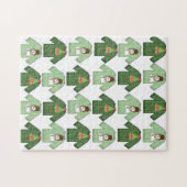 Frohe Weihnachtspuzzle Ugly Weihnachtskrüber Puzzle (Horizontal)