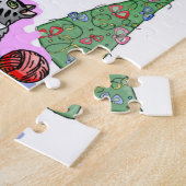 Frohe Weihnachtspuzzle Weihnachten Cats Mice Cane Puzzle (Seite)