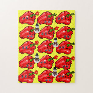 Frohe Weihnachtspuzzle Weihnachten Rote Paprikasch Puzzle