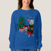Frohe Weihnachtsratte Sweatshirt (Vorderseite)