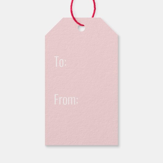 Frohe Weihnachtsreiniger in einem Strumpf weiß Geschenkanhänger (Rückseite)