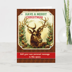 Frohe Weihnachtsreiniger mit Inside Foto Custom Feiertagskarte