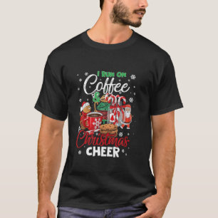 Frohe Weihnachtsrennen auf Kaffee und Weihnachten T-Shirt
