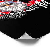 Frohe Weihnachtsrennen Car Xmas Racing Weihnachtsm Poster (Ecke)