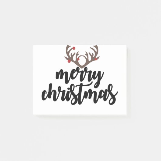 Frohe Weihnachtsrentiere Anbeter Familiengeschenk Post-it Klebezettel (Vorderseite)